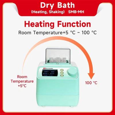 Ogrzewanie i sucha kąpiel z wytrząsaniem